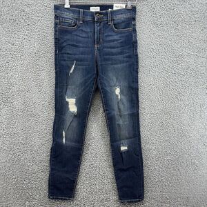 Sneak Peek Womens Size 1/25W Skinny High Rise Distressed Stretch Denim Jeans NWT
